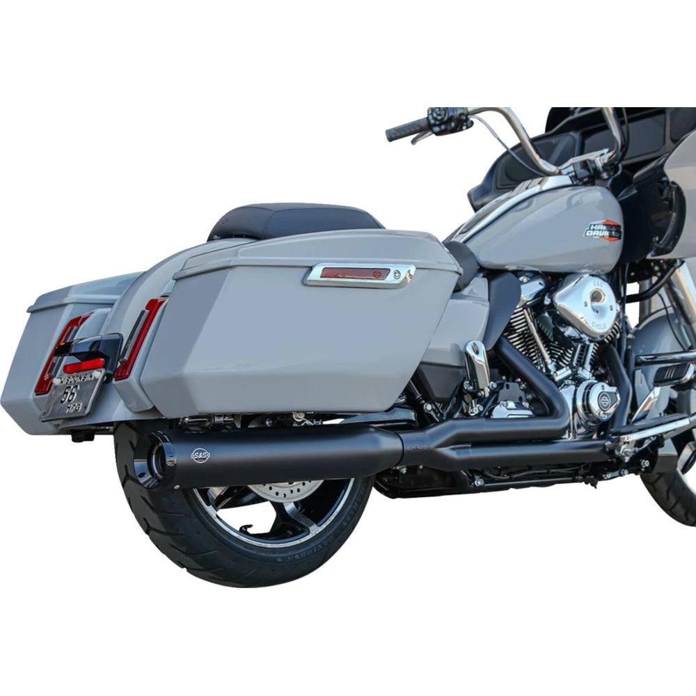 Harley-Davidson Touring (17-25) 2-into-1 GNX Exhaust System, Guardian Black, Grand National end cap, Race – S&S Cycle – ekstra produktvisning 2