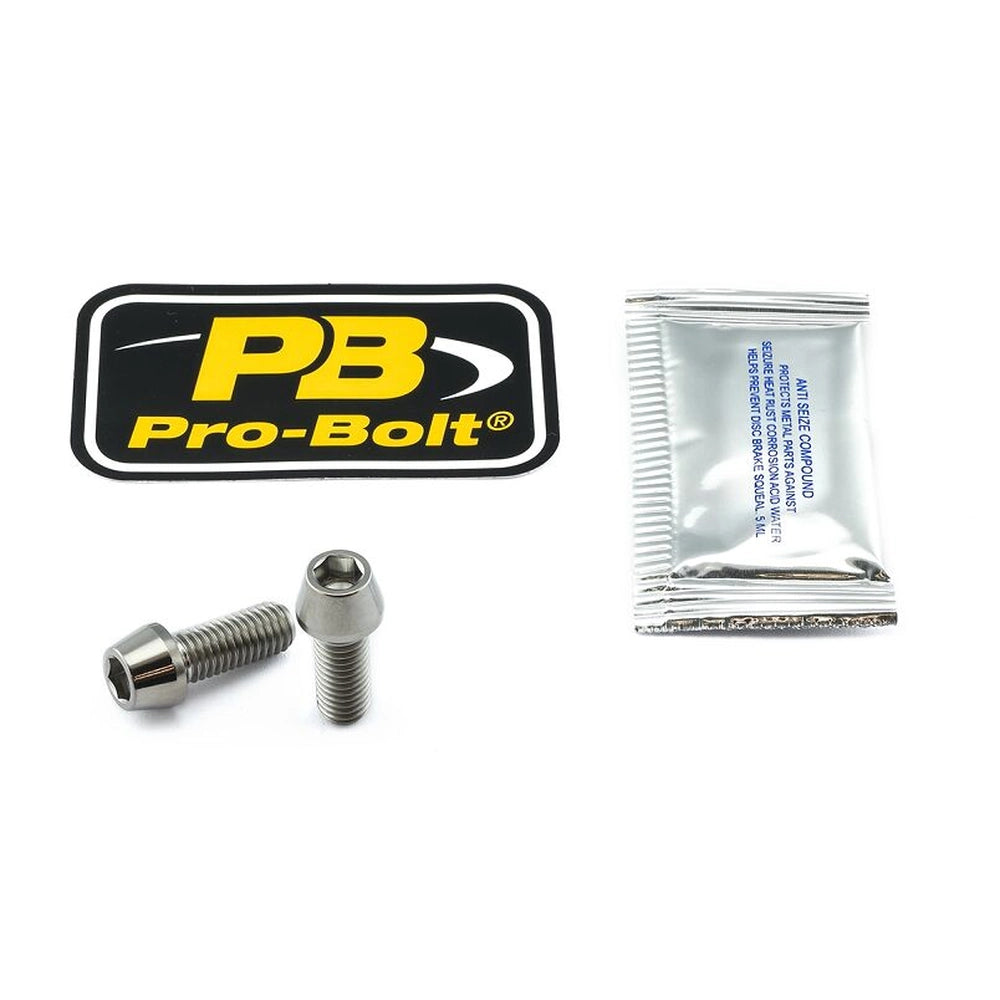 Bremsekaliberboltsæt bag, 2 stk. – Grade 5 titanium, TIRBMON30 – Pro-Bolt