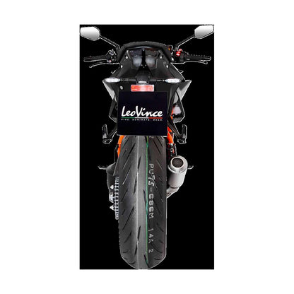 KTM Super Duke 1290 (20-24) LeoVince LV-10 slip-on – rustfri – titanium-look – ekstra produktvisning af lyddæmper, finish og detaljer 3
