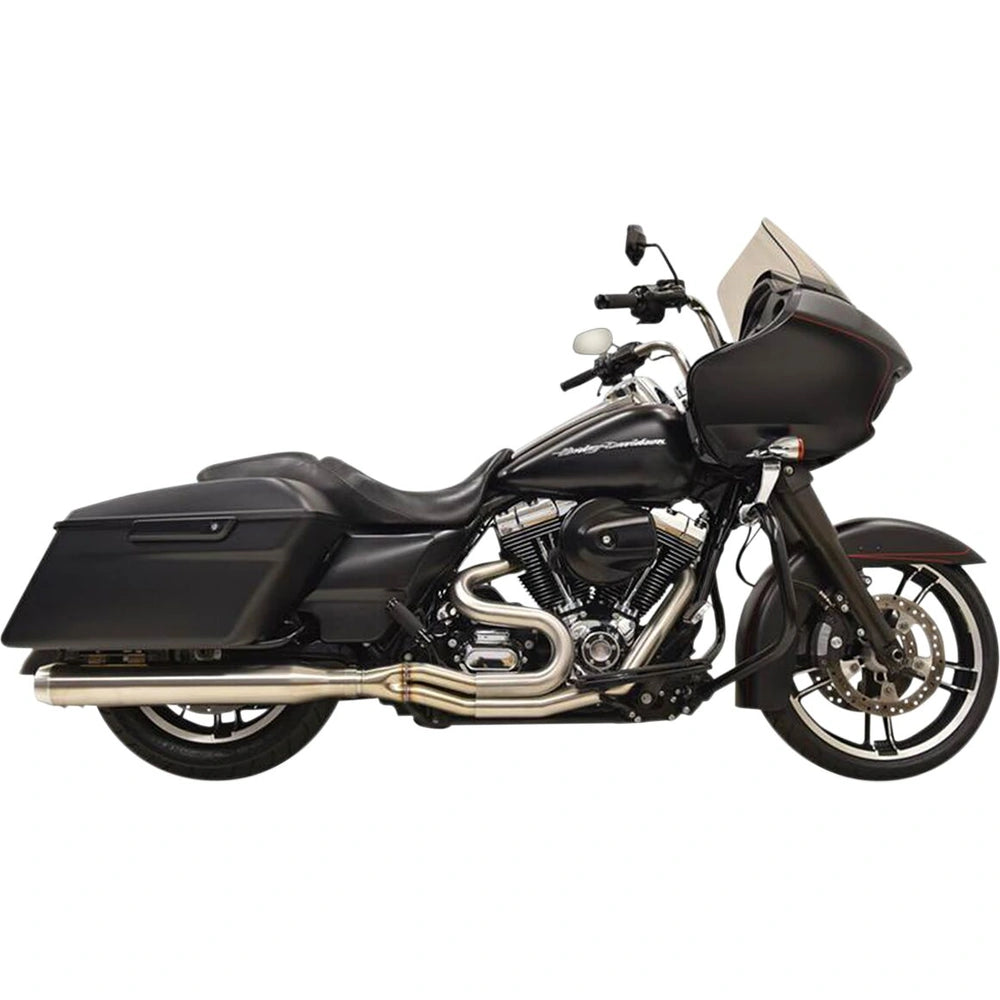 Harley-Davidson Touring (95-16) Road Rage III Long 2-i-1 komplet udstødning, rå, lang straight – Bassani