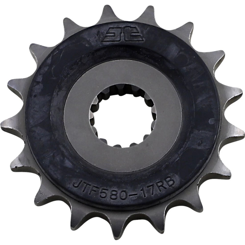 Fortandhjul 17T, 530 – stål, gummidæmpet, JTF580.17RB – JT Sprockets