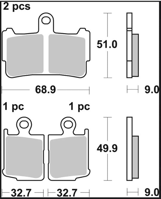 Honda VFR 1200 F 10-16 bremseklodser – Brembo SA 07HO37SA