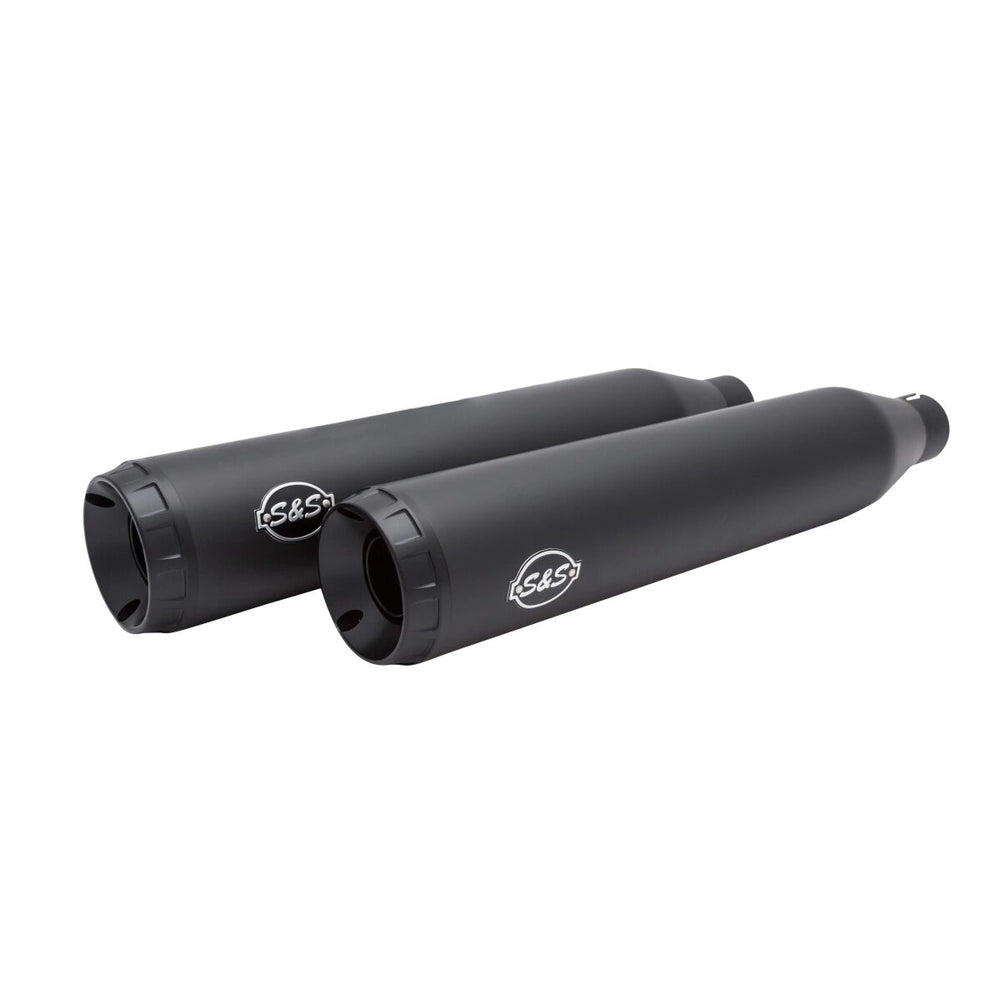 Harley-Davidson Sportster (14-22) Grand National ECE Slip-On Mufflers, sort – S&S Cycle – ekstra produktvisning 2
