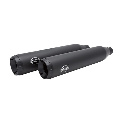 Harley-Davidson Sportster (14-22) Grand National ECE Slip-On Mufflers, sort – S&S Cycle – ekstra produktvisning 2