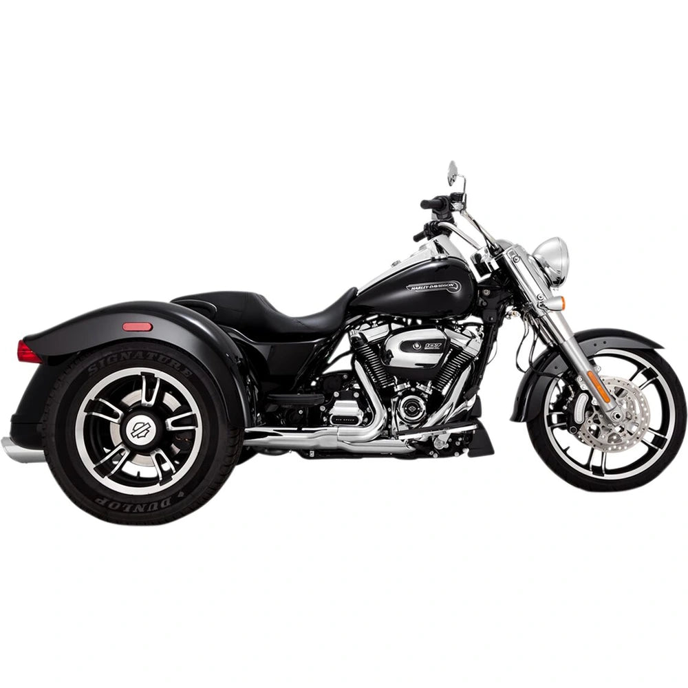 Harley-Davidson Trike (17-25) Twin Slash slip-on, krom – Vance & Hines