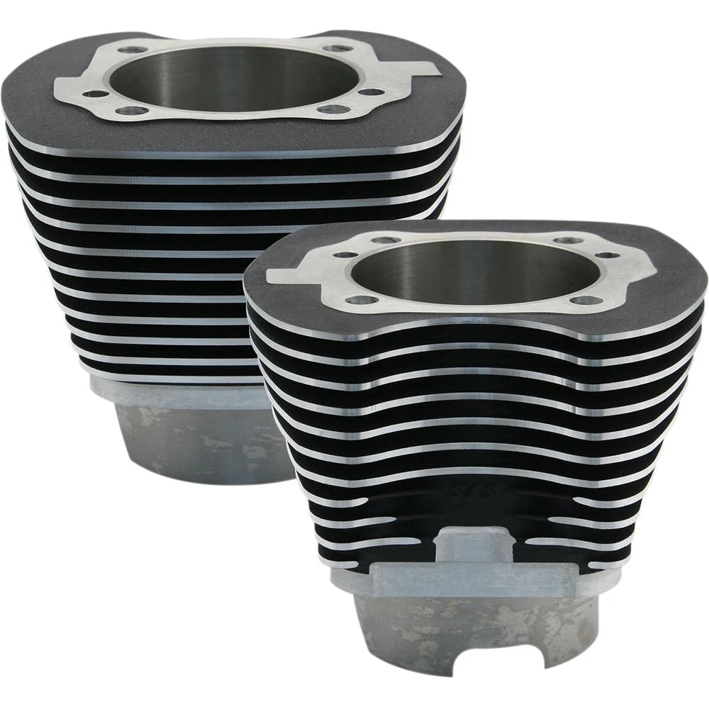 Harley-Davidson Twin Cam (07-17) 4-1/8" Bore Cylinder, sort / Powder-Coated – S&S Cycle