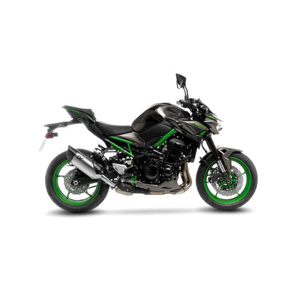 Kawasaki Z900 (22-24) m.fl. LeoVince LV-14 R slip-on – rustfri – titanium-look – ekstra produktvisning af lyddæmper, finish og detaljer 4
