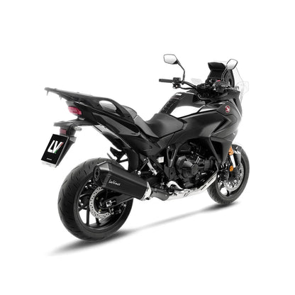 Honda NT1100 (25-26) LeoVince LV-12 R slip-on – rustfri – sort – ekstra produktvisning af lyddæmper, finish og detaljer 4