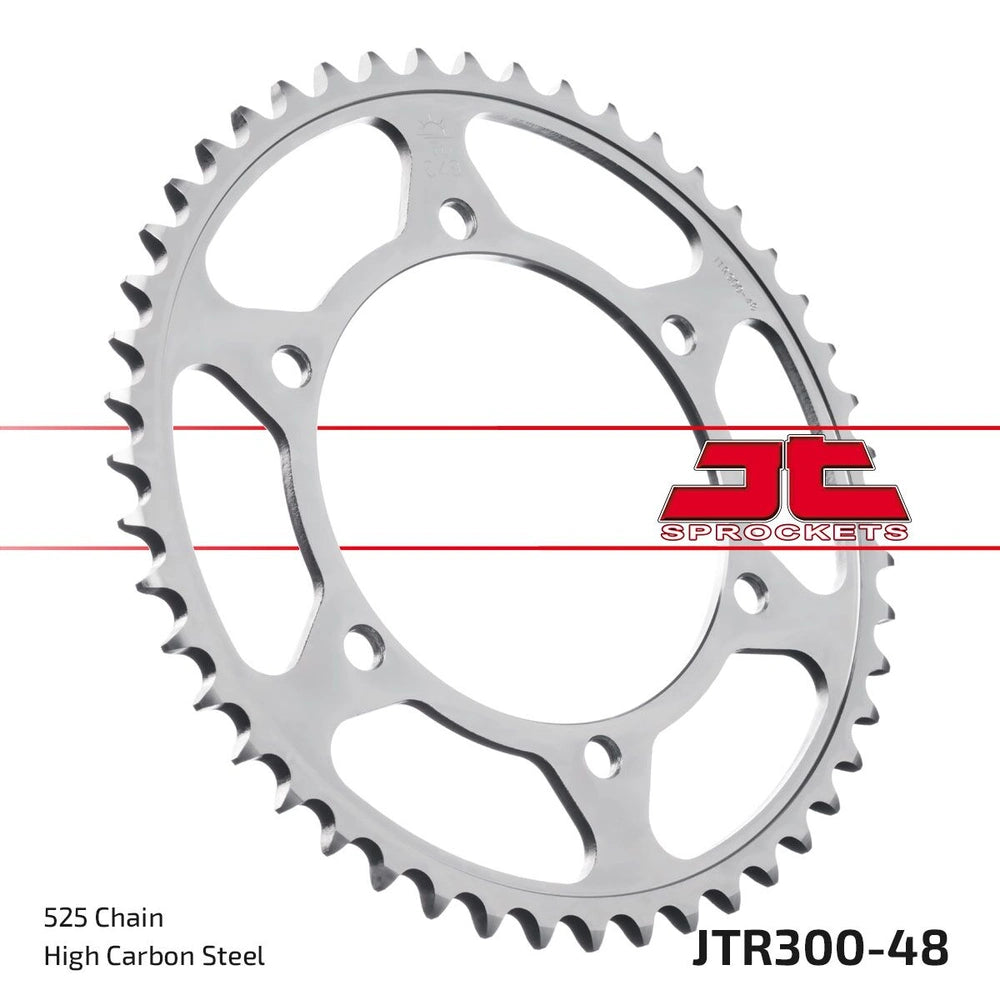 Bagtandhjul 48T, 525 – stål, JTR300.48ZBK – JT Sprockets
