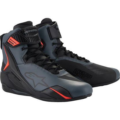 MC sko Faster-4, herre – Sort/Grå/Rød, str. US 11 fra Alpinestars – primært produktbillede