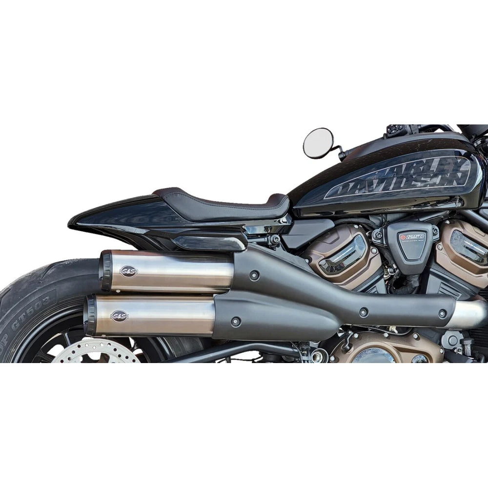 Harley-Davidson Sportster (21-25) Grand National Slip-On Mufflers, børstet – S&S Cycle – ekstra produktvisning 2