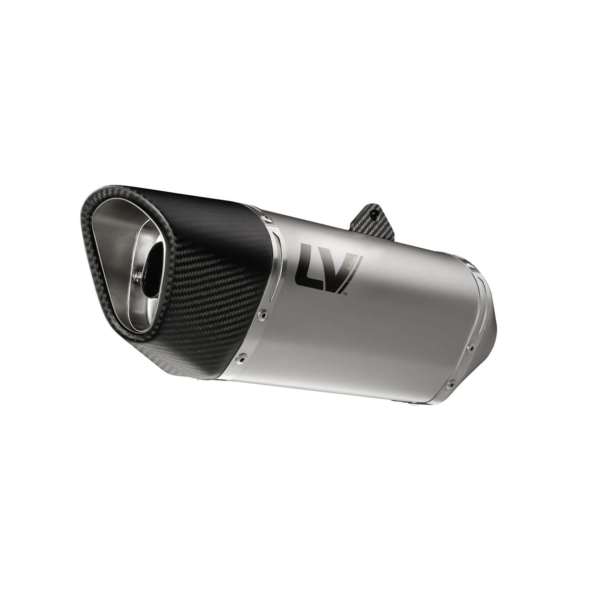 Kawasaki Z900 (22-24) m.fl. LeoVince LV-14 R slip-on – rustfri – titanium-look – ekstra produktvisning af lyddæmper, finish og detaljer 8