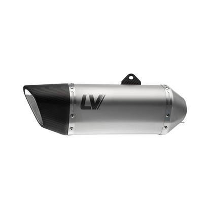 Kawasaki Z900 (22-24) m.fl. LeoVince LV-14 R slip-on – rustfri – titanium-look – ekstra produktvisning af lyddæmper, finish og detaljer 5
