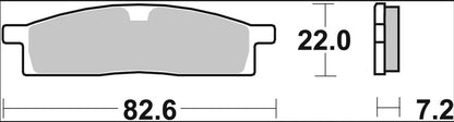 Ekstra produktbillede af Yamaha YZ 85 SW 02-26 bremseklodser – Brembo SX 07YA16SX