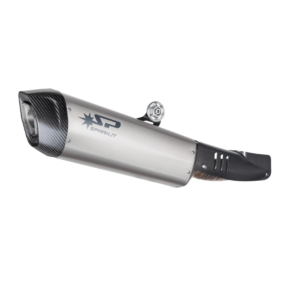 BMW R 1250 RT (19-24) Fighter Evo slip-on, titanium – Spark – fritlagt produktvisning