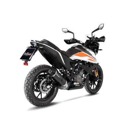 KTM 390 Adventure (20-24) LeoVince LV One EVO slip-on – rustfri – ekstra produktvisning af lyddæmper, finish og detaljer 2