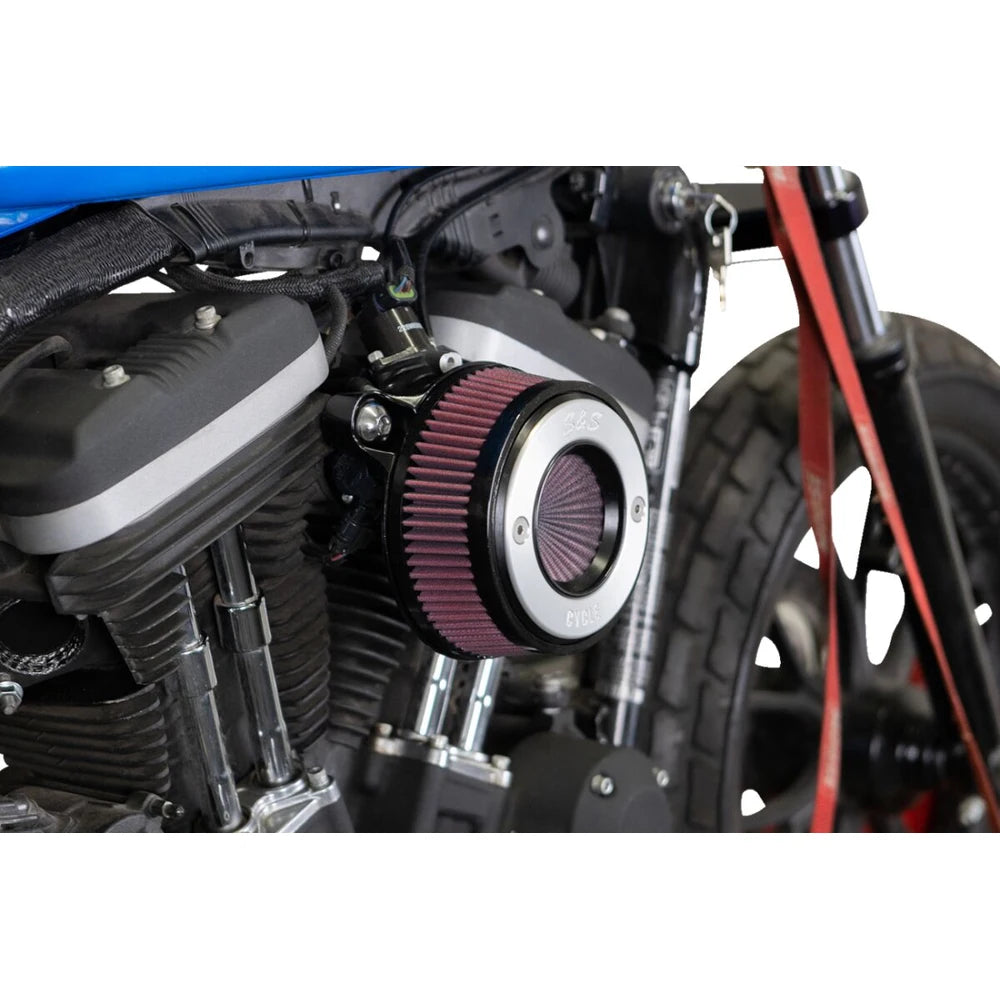 Harley-Davidson Sportster (07-22) Air Stinger Stealth Air Cleaner Kit, Air Stinger / Stealth, Ring, sort / krom – S&S Cycle – konstruktion og finish 5
