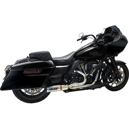 Harley-Davidson Touring (17-24) Hi Output komplet udstødning, børstet – Vance & Hines