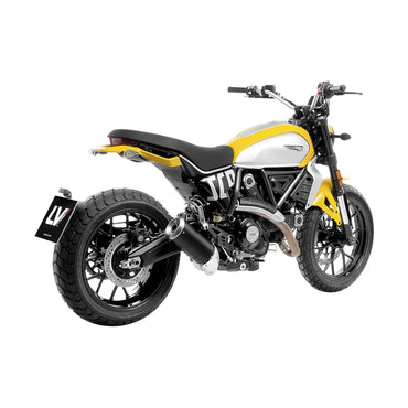 Ducati Scrambler 803 (23-26) LeoVince link pipe – rustfri – ekstra produktvisning af link pipe og monteringsdetaljer 2