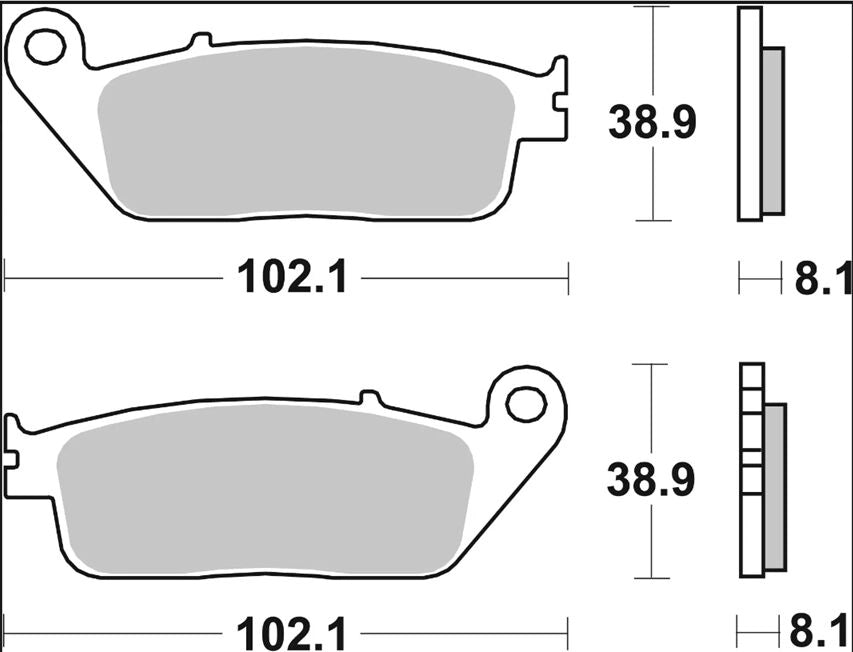 Ekstra produktbillede af Honda SH 125 I 13-24 bremseklodser – Brembo Genuine CC 07074