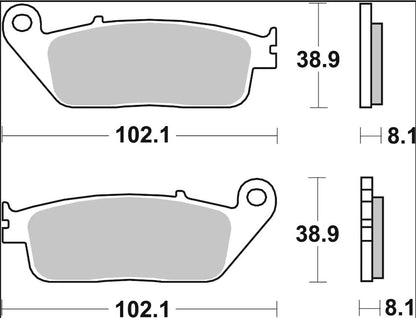 Ekstra produktbillede af Honda SH 125 I 13-24 bremseklodser – Brembo Genuine CC 07074