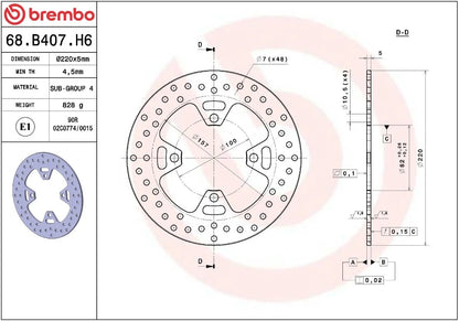 Ekstra produktbillede af Triumph STREET TRIPLE 765 S 17-21 bremseskive – Brembo Oro fast