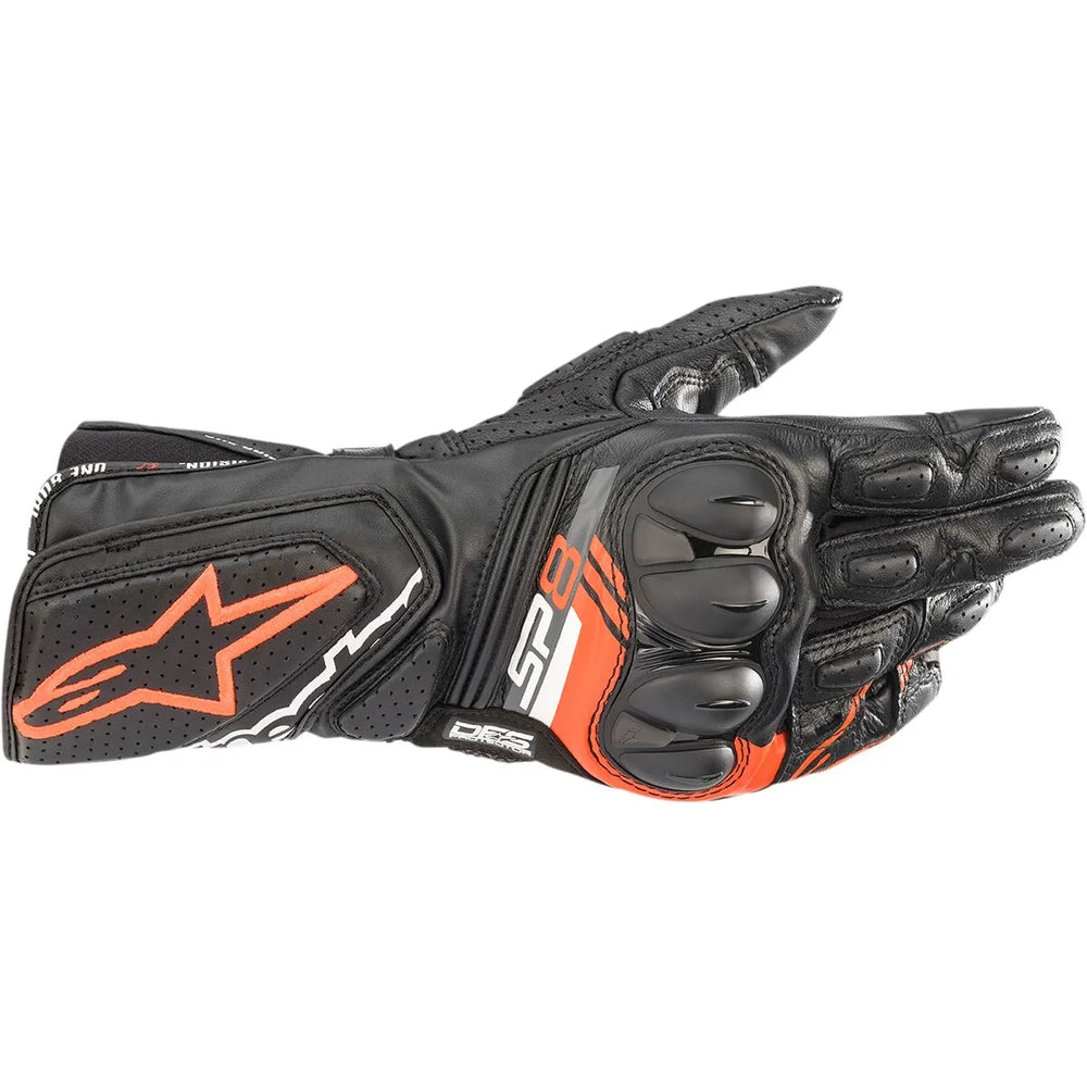 MC handsker SP-8 V3 – Sort/Rød, str. L fra Alpinestars