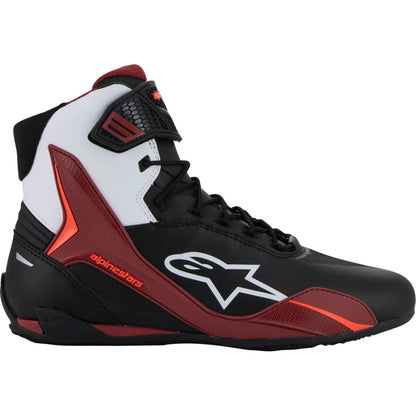 MC sko Faster-4, herre – Sort/Dark Red/Hvid, str. US 10 fra Alpinestars – produktdetalje 3