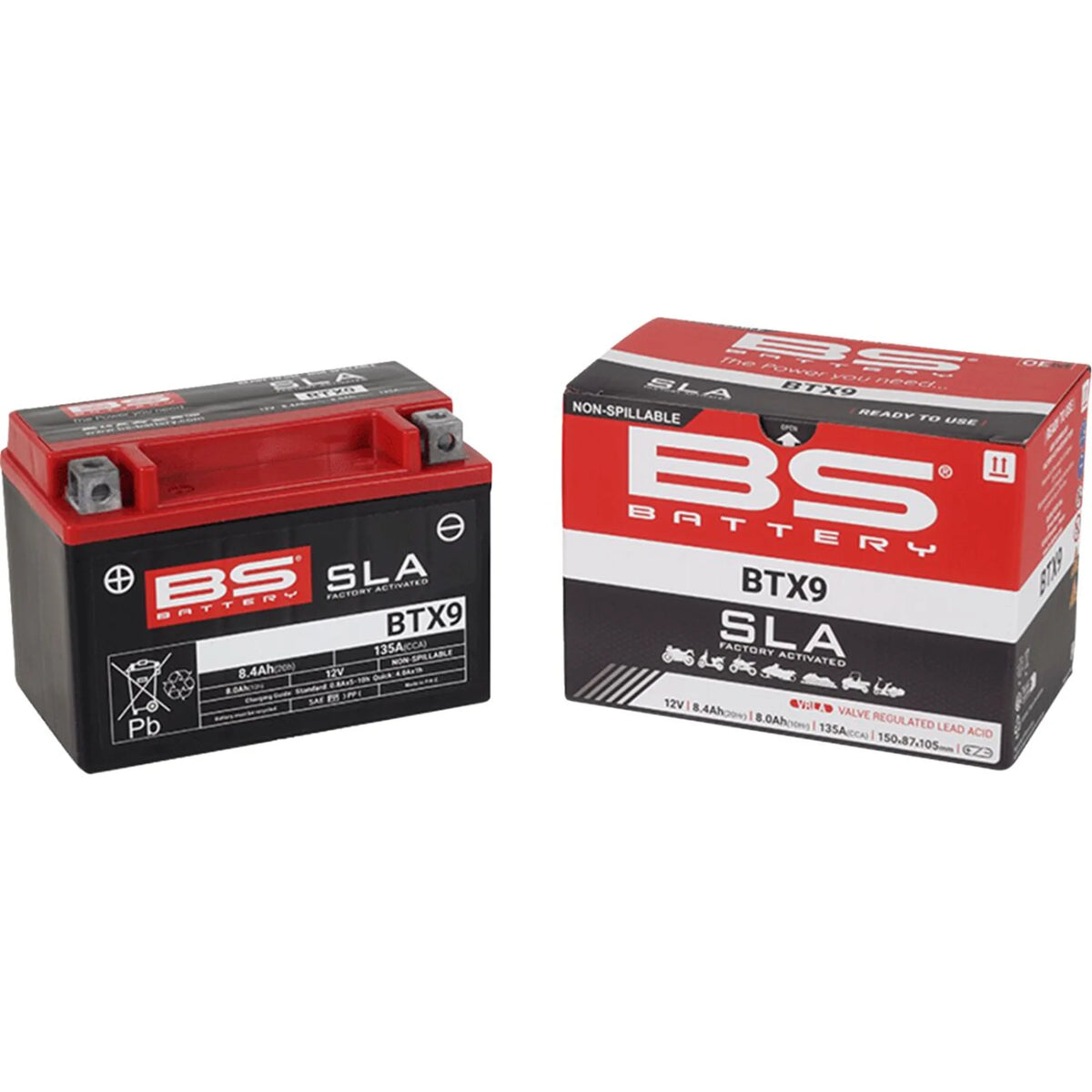 BS Battery BTX9 MC batteri – produktbillede 2