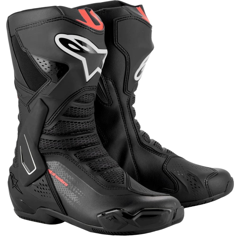 Racingstøvler SMX-6 V3, herre – Sort/Rød, str. EU 38 / US 3.5 fra Alpinestars – primært produktbillede