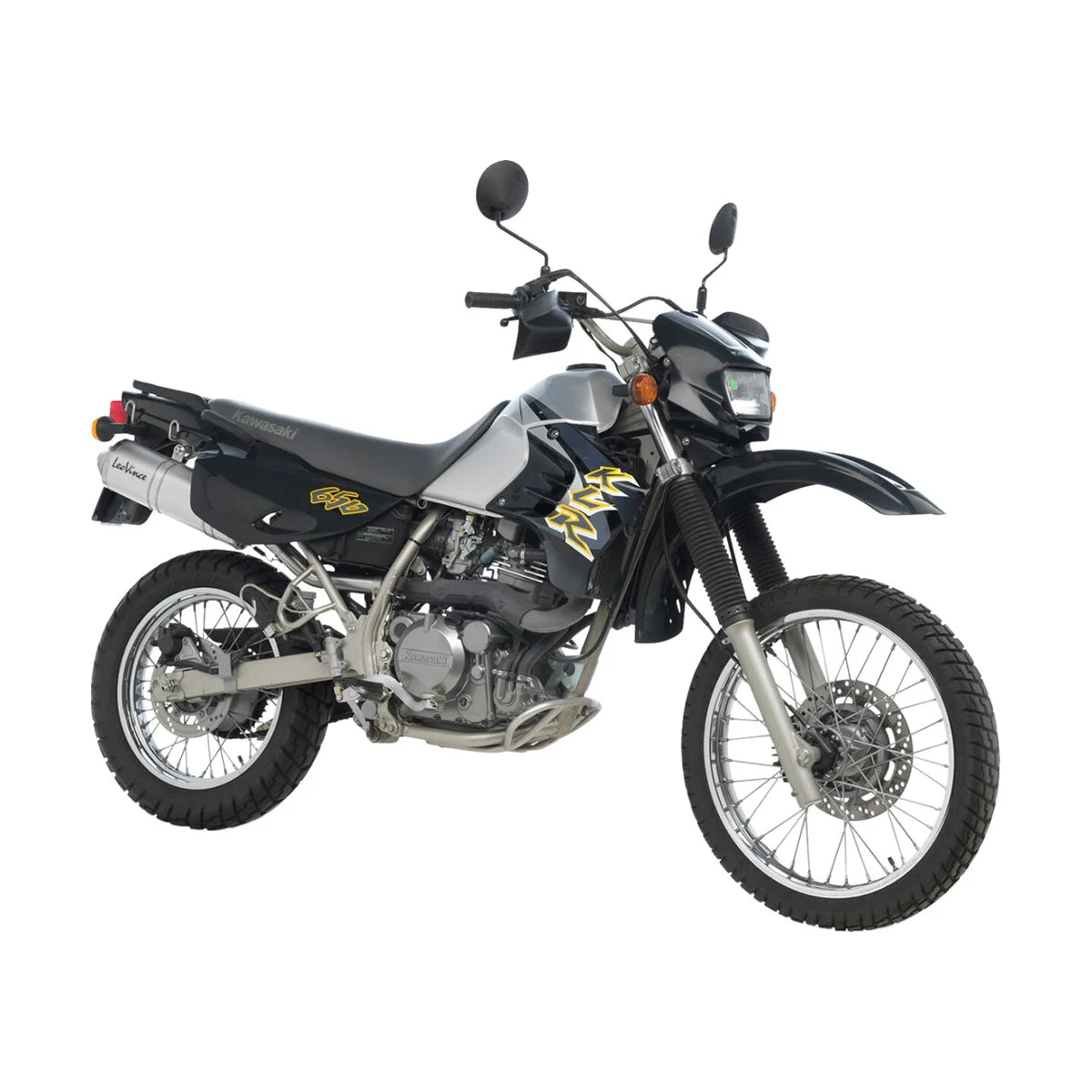 Kawasaki KLR 650 (97-23) LeoVince LV-X slip-on – aluminium – ekstra produktvisning af lyddæmper, finish og detaljer 3