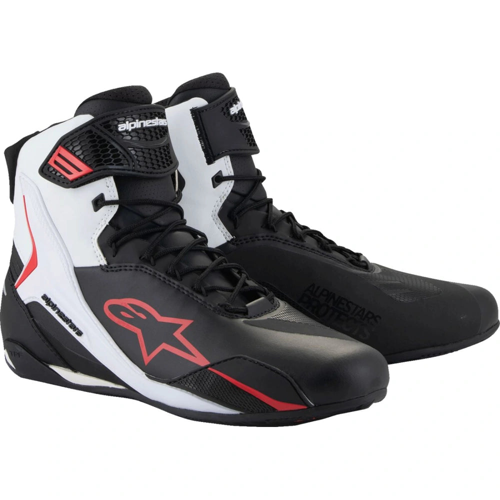 MC sko Faster-4, herre – Sort/Rød/Hvid, str. US 11 fra Alpinestars – primært produktbillede