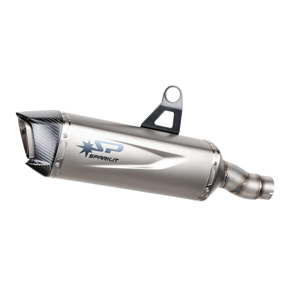 Benelli TRK 702 (22-26) Force Evo slip-on, titanium – Spark – fritlagt produktvisning