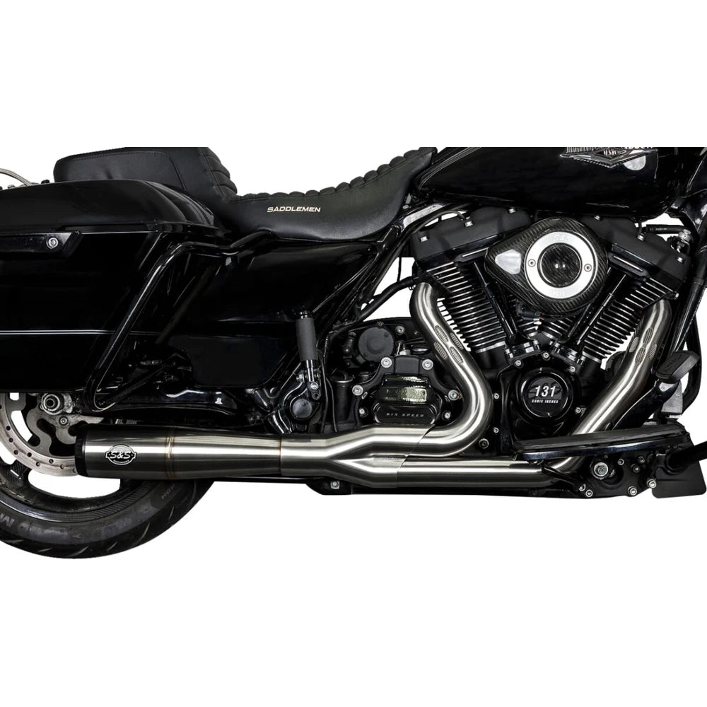 Harley-Davidson Touring (17-25) 2-into-1 Diamondback Exhaust System, børstet – S&S Cycle – ekstra produktvisning 2