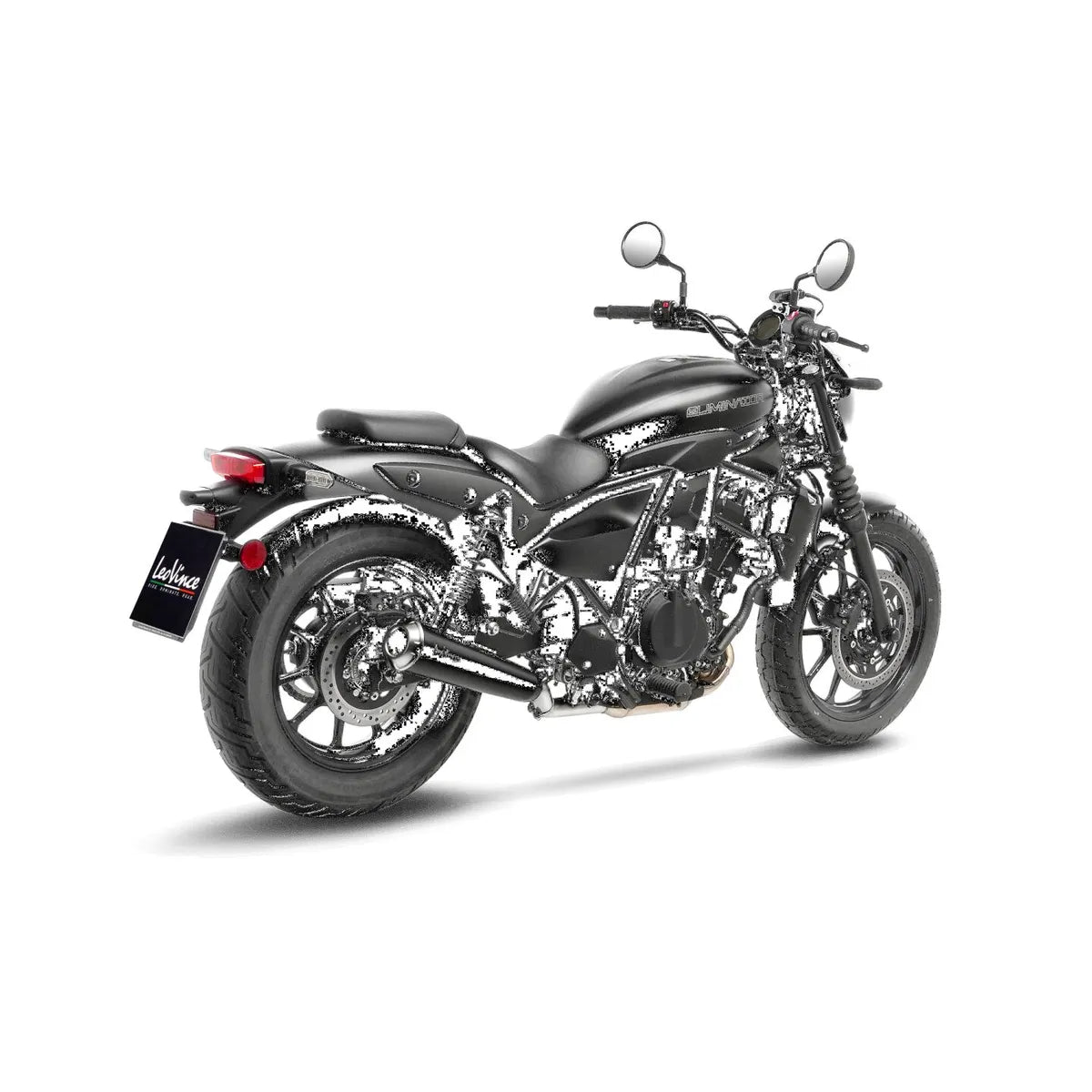 Kawasaki ELIMINATOR 500 (24-26) LeoVince Classic Racer slip-on – rustfri – ekstra produktvisning af lyddæmper, finish og detaljer 3