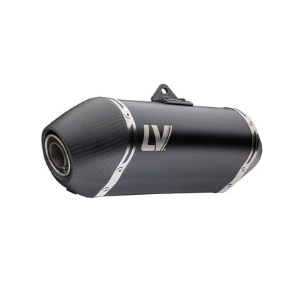 Moto Guzzi STELVIO 1000 (24-26) LeoVince LV-14 slip-on – rustfri – sort – ekstra produktvisning af lyddæmper, finish og detaljer 2