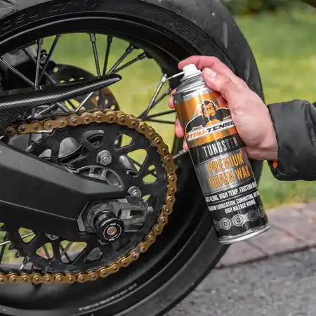 Tru-Tension Premium Tungsten kædevoks til MC – PTFE, 500 ml – Premium Tungsten kædevoks i brug på MC-kæde