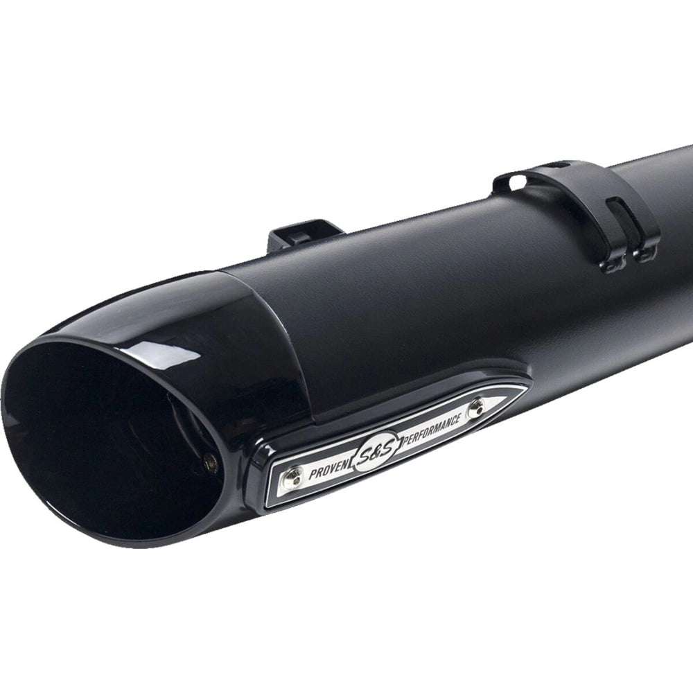 Indian Elite (14-26) 4" Broadhead Slip-On Mufflers, sort, Slash-Cut end cap – S&S Cycle – produktdetalje 12