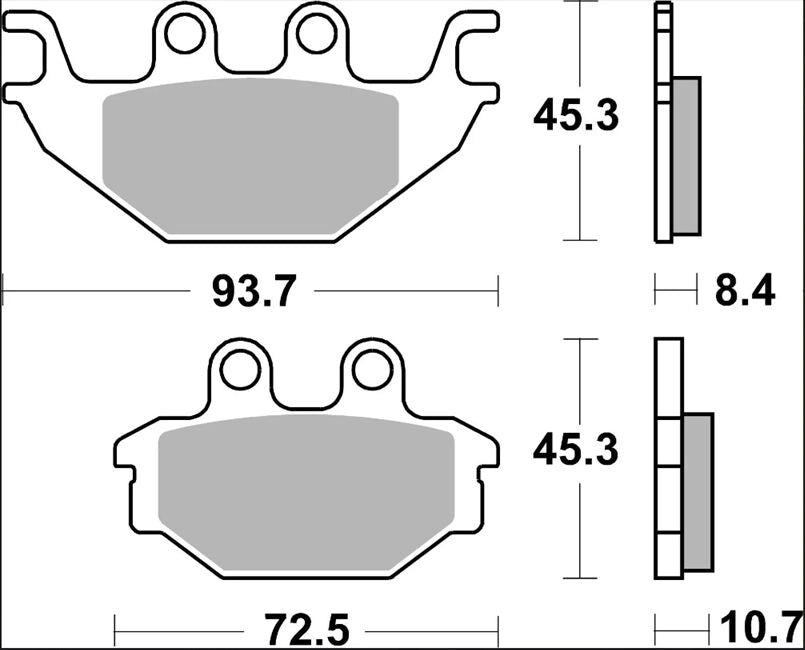 Indian SCOUT 69 15-16 bremseklodser – Brembo SP 07GR81SP