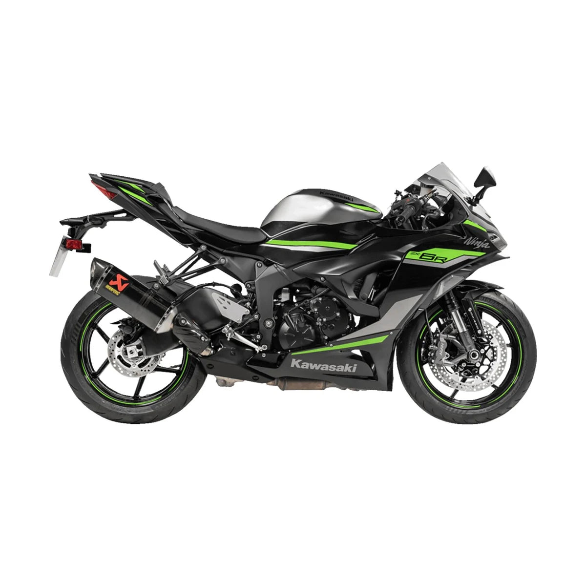 Akrapovič S-K6SO7-HZC/3 slip-on monteret på Kawasaki ZX-6R (09-26)