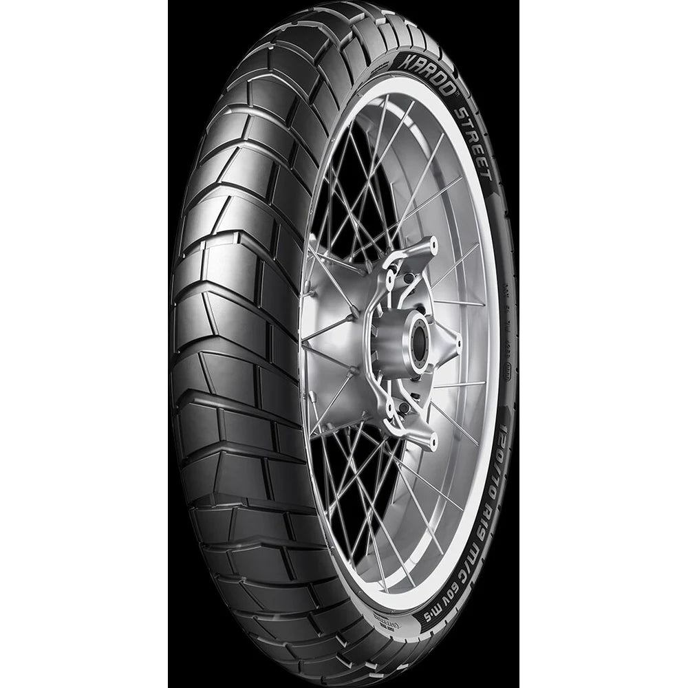 Metzeler Karoo Street 120/70R19 60V TL – fordæk – alternativt produktbillede med fokus på dækprofil og design.