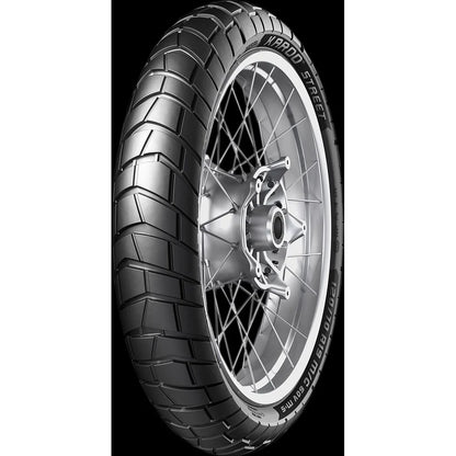 Metzeler Karoo Street 90/90-21 54V TL – fordæk – alternativt produktbillede med fokus på dækprofil og design.