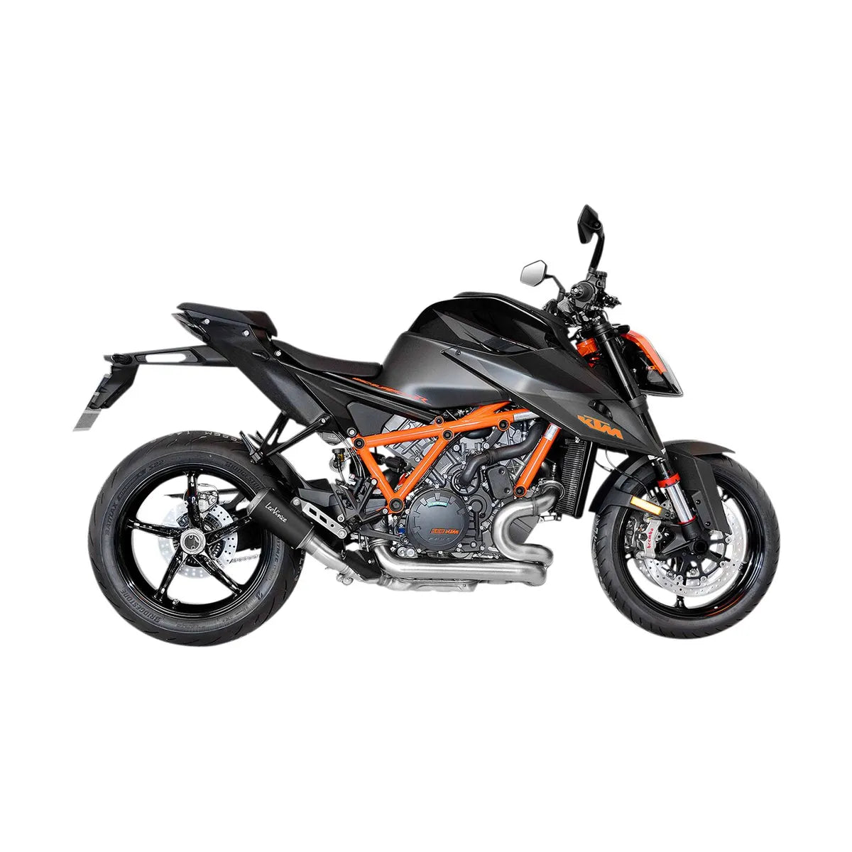 KTM Super Duke 1290 (20-24) LeoVince LV-10 slip-on – rustfri – mat sort