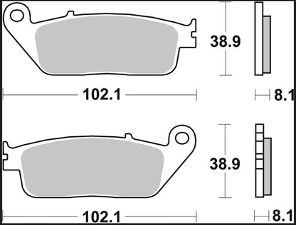 Ekstra produktbillede af Honda SH 125 I 13-24 bremseklodser – Brembo XS 07074XS