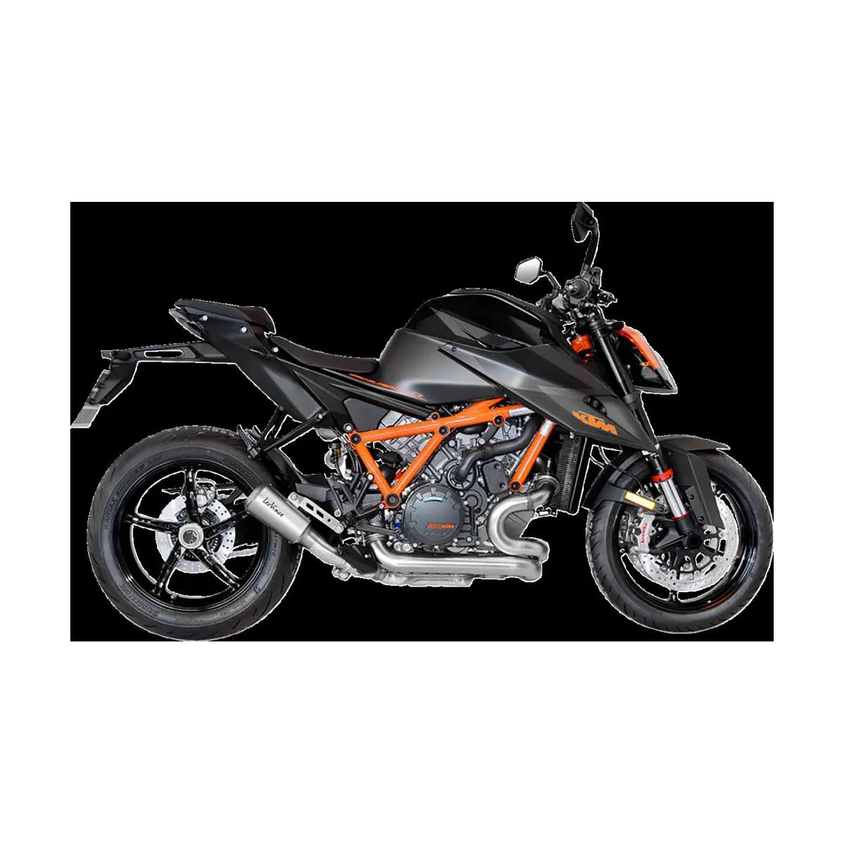 KTM Super Duke 1290 (20-24) LeoVince LV-10 slip-on – rustfri – titanium-look