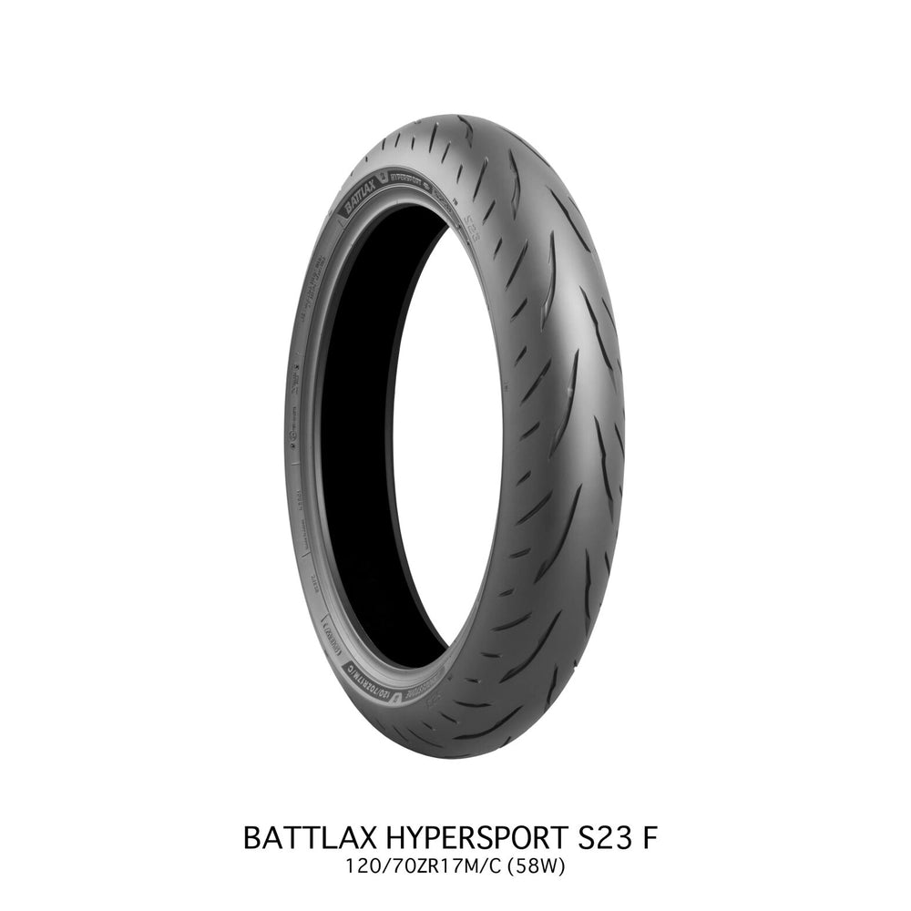 Bridgestone Battlax Hypersport S23 120/70ZR17 (58W) TL – fordæk – originalt Bridgestone fordæk med maksimalt sportsgreb og præcis feedback ved aktiv kørsel. Køb hos Mo2parts.