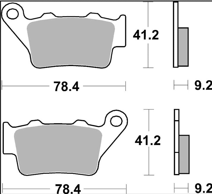 Ekstra produktbillede af Yamaha Ténéré 700 23-26 bremseklodser – Brembo CC 07BB02CC