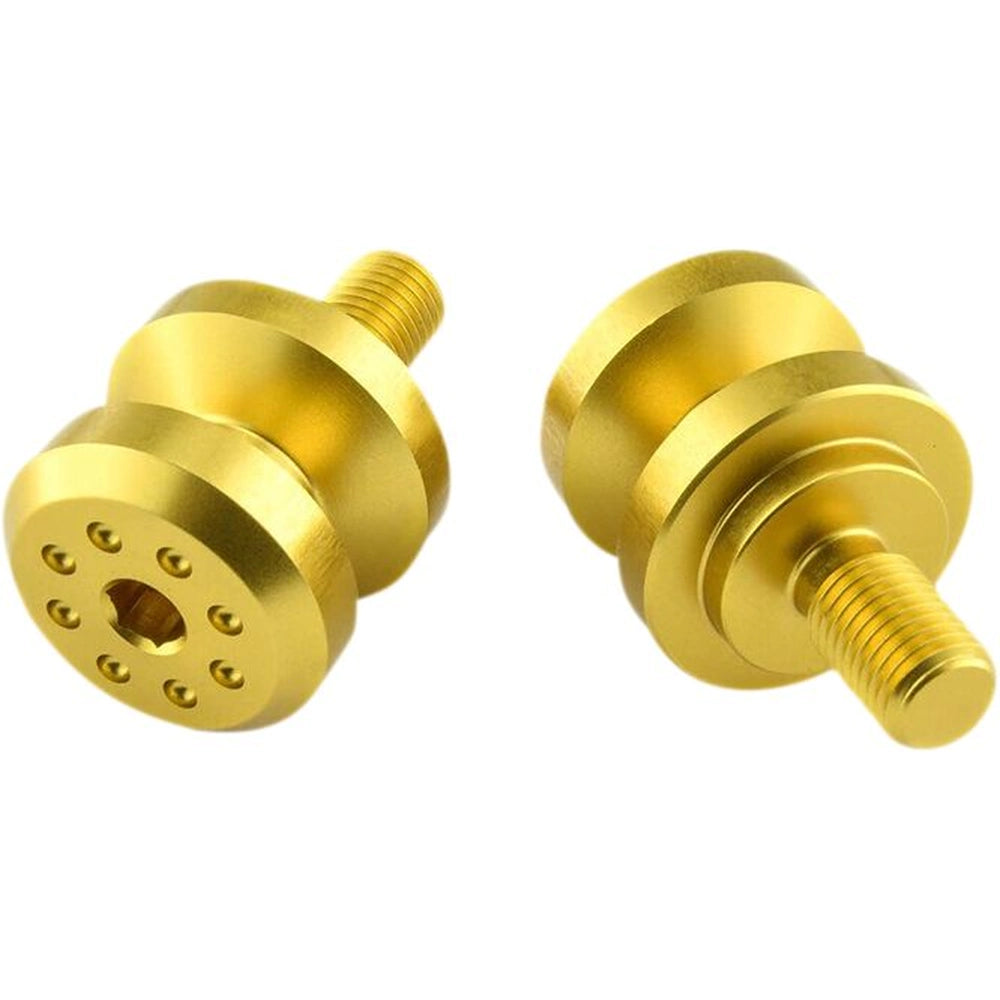 Paddock-spools, M10 x 1.00, 2 stk. – 7075-T6 aluminium, guld, BOB8 – Pro-Bolt
