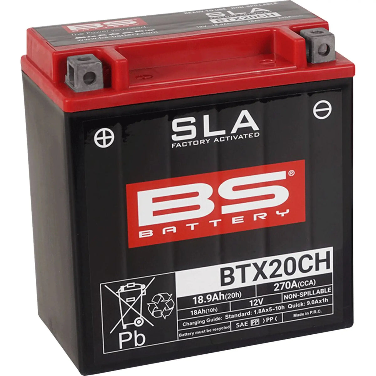 BS Battery BTX20CH 12V 18Ah 270A AGM MC batteri