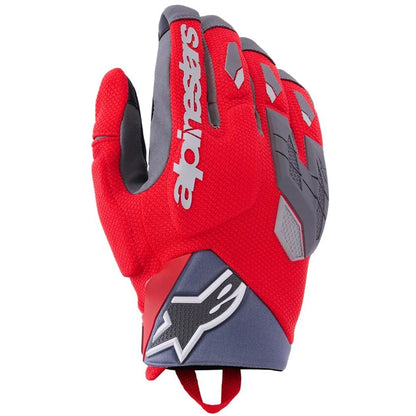 MC handsker Durack, herre – Grå/Rød, str. S fra Alpinestars – primært produktbillede